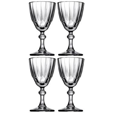 Imagem de Conjunto de Taças Para Licor Pasabahce Diamond em Vidro Transparente 50ml - 4 Peças