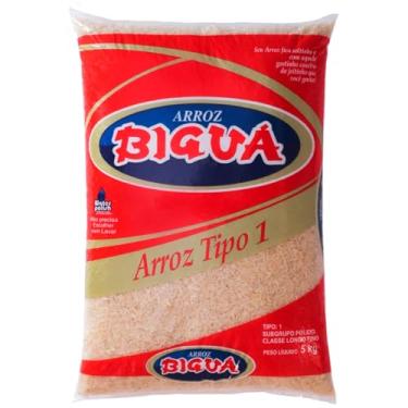 Imagem de Arroz Branco 5kg Tipo 1 Longo Fino Biguá Alimentos