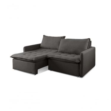 Imagem de Sofá Retrátil Cama Califórnia Para Sala Cor:linho Peto 102