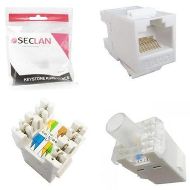 Imagem de Keystone rj45 femea tipo idc cat. 6 branco - SECLAN