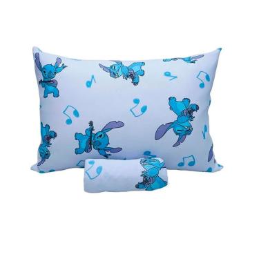 Imagem de Jogo De Lençol Casal 3 Peças Portallar Disney Stitch