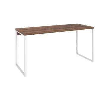 Imagem de Mesa Kuadra Office 150x60x75cm Nogal - Est.branca Nogal - Est.branca