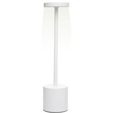 Imagem de Luminária de Mesa LED com 3 Níveis de Luz (Fria, Neutra e Quente), Ajustável, com Entrada USB para Carregamento – Ideal para Escrivaninha, Estudo, Leitura e Home Office – BRANCA 34,5cm