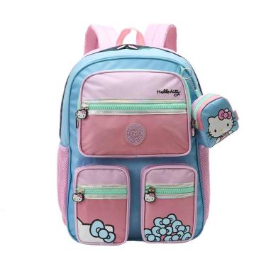 Imagem de Mochila Infantil De Costas Escolar Adolescente Hello Kitty