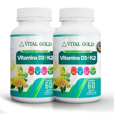 Imagem de VITAMINA D3 + K2-500 mg (60 Cápsulas) VITAL GOLD (2)