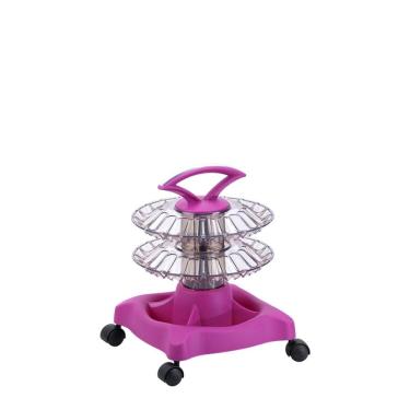 Imagem de Carrinho Auxiliar Manicure 40 Esmaltes Rosa Dompel Style