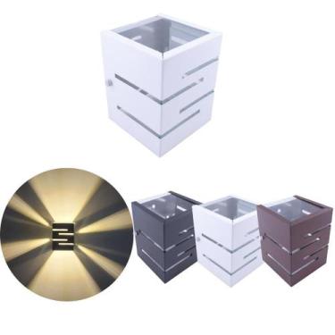 Imagem de Arandela 2 Focos E Frisos Externa Interna Parede Muro Ar1015 - IDEALLU