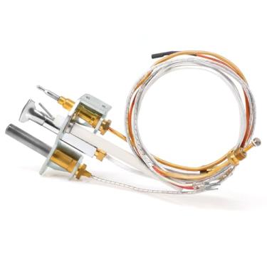 Imagem de Aibabcue Kits de montagem de piloto de gás natural 4021-732 para Heat N Glo, aquecedor, lareiras Quadrafire, montagem piloto 25660 com termopar, peças de reposição termopilha