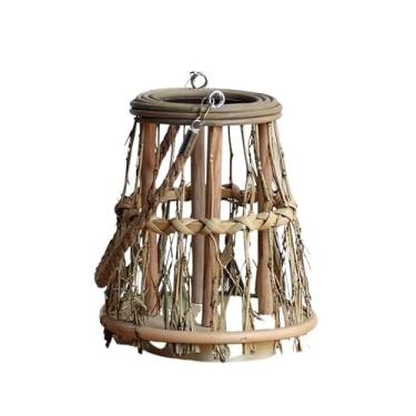 Imagem de Lanterna de bambu feita à mão, rattan natural, decoração de mesa para festivais, ambiente doméstico, acessórios para fotos(Type B)