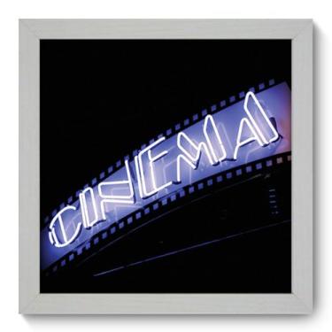 Imagem de Quadro Decorativo - Cinema - 22cm x 22cm - 015qdhb - Allodi