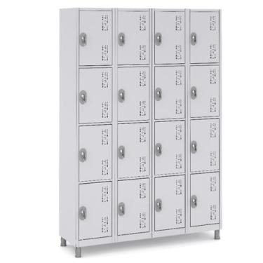 Imagem de Armário Multiuso Aço 16 Portas c/ Tranca para Guarda Volume - W3