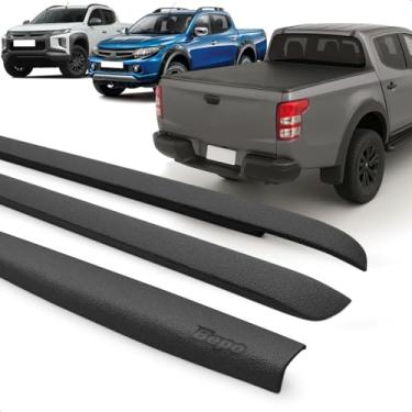 Imagem de Kit Protetor de Borda Aba Lateral e Tampa Traseira da Caçamba L200 Triton 2017 a 2024