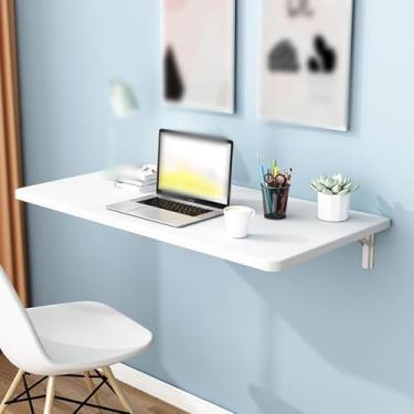 Imagem de Mesa Dobrável Flutuante Para Lavanderia, Mesa Dobrável De Parede Suspensa, Mesa Para Computador, Mesa Para Crianças, Mesa Flutuante Montada Na Parede, Mesas De Bar, Banca, White, 70 * 40cm