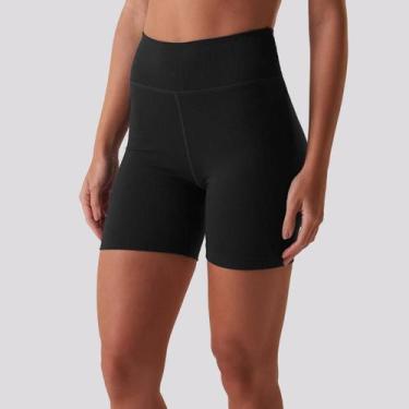 Imagem de Bermuda Fila Life Ribbed Feminina Preto e Branco, G