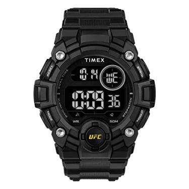 Imagem de Timex Relógio masculino UFC Rematch 50 mm – Caixa preta com mostrador digital, Preto