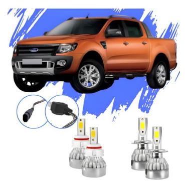 Imagem de Lâmpada Led Ford Ranger 2013-2017 H4 H11 V10 - Efeito Xênon