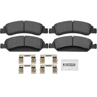 Imagem de Conjunto de pastilhas de freio dianteiras de cerâmica D1363 Complicado para Chevrolet Silverado 1500 LD Classic Tahoe Suburban Avalanche Cheyenne Express, GMC Yukon XL Sierra Limited Savana, Cadillac