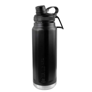 Imagem de Garrafa Térmica Grande Capacidade Esportiva De Viagem Tampa De Portátil 800ml(preto)