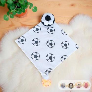 Imagem de Naninha Para Bebê Menina Menino 100% Algodão Bordada c/ Prendedor de C