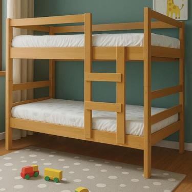 Imagem de Beliche Solteiro Reforçada Para Colchão 188x88cm Vira Duas Camas Refor