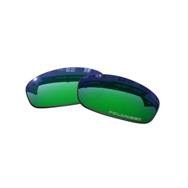 Imagem de Lentes de substituição OOWLIT compatíveis com óculos de sol Oakley Splinter, Emerald Polycarbonate Combine8™ Polarized, One Size