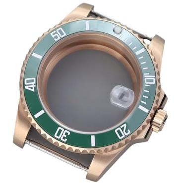 Imagem de FEIYASHI 40 mm GMT Caixa de relógio de vidro safira rosa à prova d'água aço inoxidável para NH35 NH34/36 ETA2824 Miyota8215 peças de relógio (para movimento ETA2824 PT5000 + tampa inferior de vidro 1)
