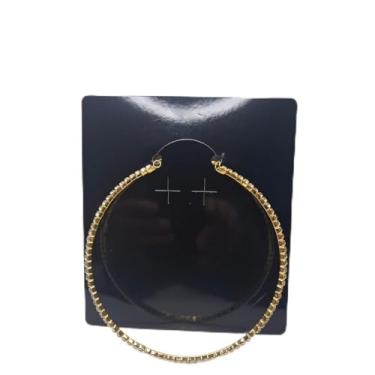 Imagem de Colar Feminino Luxo com Zircônias Brilhantes, Folheado em Metal Prateado, Design Moderno, Semi Joia Elegante (ouro)