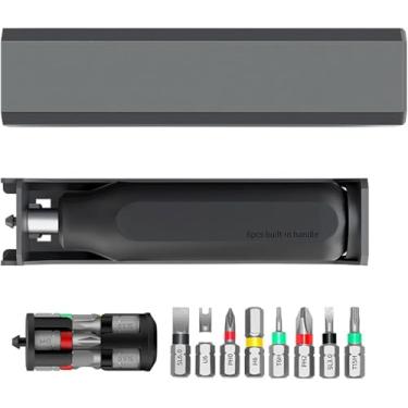 Imagem de Kit de Torcacafas de Precisão, com Cabeça de Torcacafas Magnética, Torcacafas Manual, com Caixa de Armazenamento Pop-Up, Kit de Manutenção Manual, para Móveis, PC, Câmeras, Brinquedos (8 IN 1)