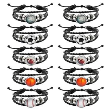 Imagem de GOMAKERER Pulseiras de couro ajustáveis, pulseiras de couro para mulheres para fazer joias artesanais, about 8cm inner diameter, Sem Pedra Preciosa