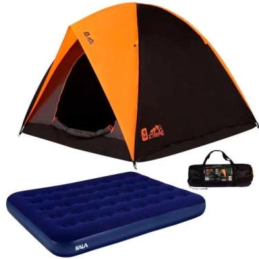 Imagem de Barraca Camping Alta Premium Para 6 Pessoas BEL + Colchão de Casal Inf