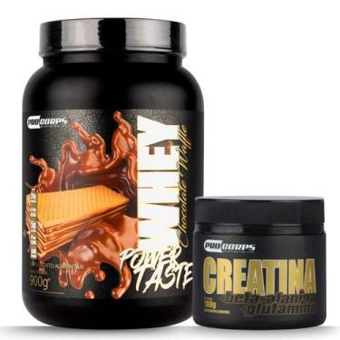 Imagem de Kit Whey Power Taste Varios Sabores 900g e Creatina Beta Alanina Sem S