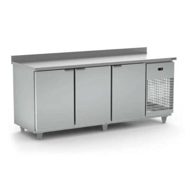 Imagem de Balcão Serviço Refrigerado 2,00m Inox sem Cuba BSR2000 220v – Refrimate