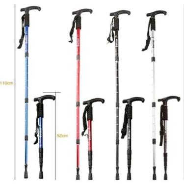 Imagem de Bengala retratil idoso caminhada aluminio 110cm escalada - Yeet