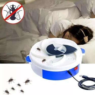 Imagem de Armadilha Prende Mata Mosca Mosquito Insetos Eletrico USB - DropJT