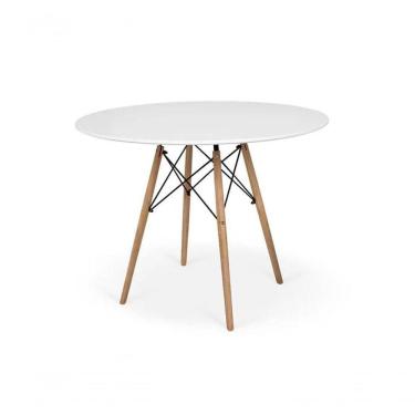 Imagem de Mesa De Jantar Redonda Eames Eiffel 120cm Branca