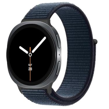 Imagem de Pulseiras de nylon para Samsung Galaxy Watch 8 de 40 mm e 44 mm/8 Classic 46 mm masculino/feminino, pulseira esportiva de tecido macio para Samsung Galaxy Watch 8 Classic de 46 mm/8 44 mm e 40 mm