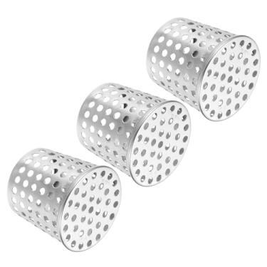 Imagem de PATIKIL Filtro de proteção de calha 6.3 cm-5.1 cm, pacote com 4 tampas de terminação de PVC, capa de ventilação de tela de tela de aço inoxidável, cônico, capa de tubo de escape, filtro protetor de