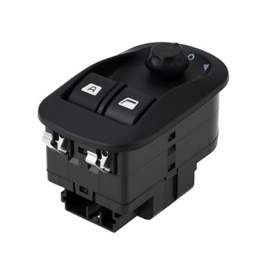 Imagem de YINETTECH Interruptor de botão regulador de janela de 7 pinos 6554WA 6554.WA compatível com Peugeot 206 CC 2000-2008