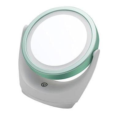 Imagem de Maquiagem Supplies 1 peça espelho iluminado para girar vidro inteligente cosméticos LED maquiagem espelho ornamento