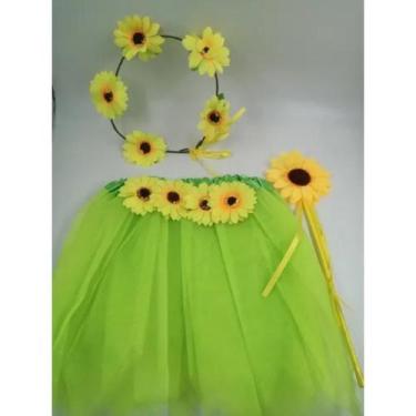 Imagem de Kit Fantasia Infantil Acessórios Festa Fada Havaiana VR - asp