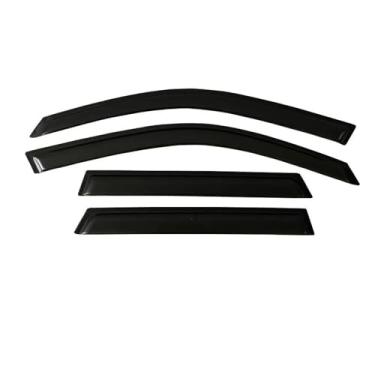 Imagem de GRJQRKHZ Defletor de janela lateral do carro para MERC&edes B & ENZ S-Class W221 2007-2013 Weathershied viseira de porta vento sol proteção chuva janela lateral defletores de vento
