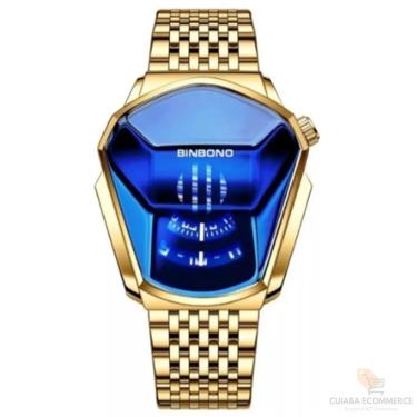 Imagem de Relogio Masculino De Luxo Mostra As Horas No Pulso