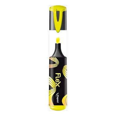 Imagem de Marca Texto Maped New Flex Amarelo Neon - Ponta Suave e Duradoura