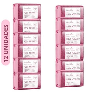 Imagem de Kit 12 Sabonetes Rosa Mosqueta 110g Cheiro D Ervas - Cheiro d'Erva