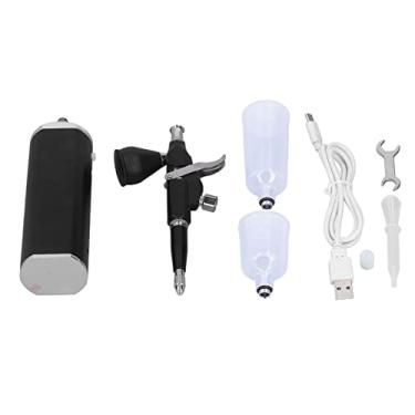 Imagem de Zerodis Kit de Aerógrafo Suprimentos Industriais Ferramentas Industriais Ferramentas Pneumáticas Com Compressor 30Psi Bocal de 0,3 Mm para Maquiagem Nail Art Decoração de Bolo Kit de Aerógrafo Portátil Recarregável