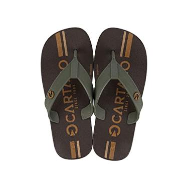 Imagem de Chinelo Infantil Cartago Mini Atlanta Dedo Marrom 30