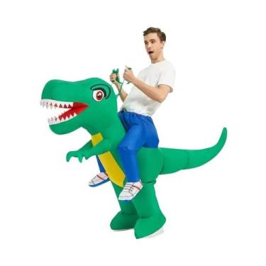 Imagem de Fantasia Inflável De Dinossauro T-Rex Para Adultos, Traje Engraçado Pa