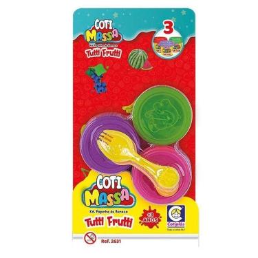 Imagem de Brinquedo Coti Massa Tutti Frutti Kit Papinha De Boneca