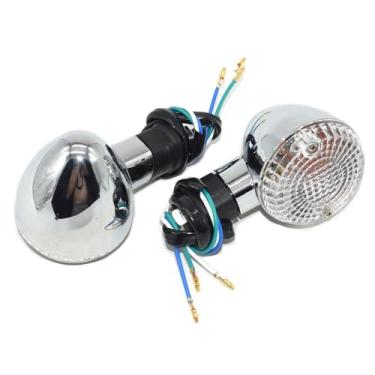 Imagem de YXMTPTCO VN750/800 motocicleta 3 fios lente transparente indicador de seta frontal para Kawasaki Vulcan VN750 VN800 VN900 VN1500 VN1600 VN1700 2000