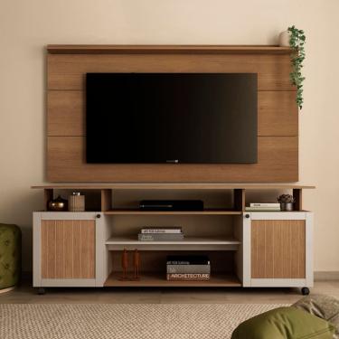 Imagem de Conjunto Sala de Estar: Rack Ipanema 4698 + Painel Slim 4744